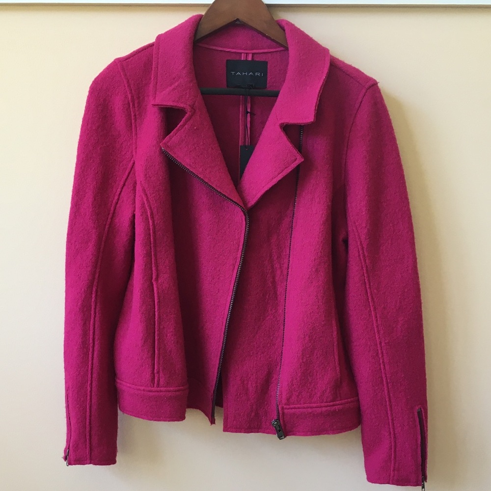NWT Tahari full zip wool jacket